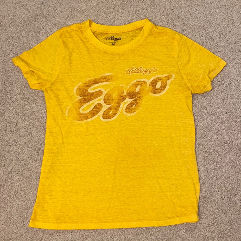 Yellow Faded Eggo Waffles Stranger Things shirt!